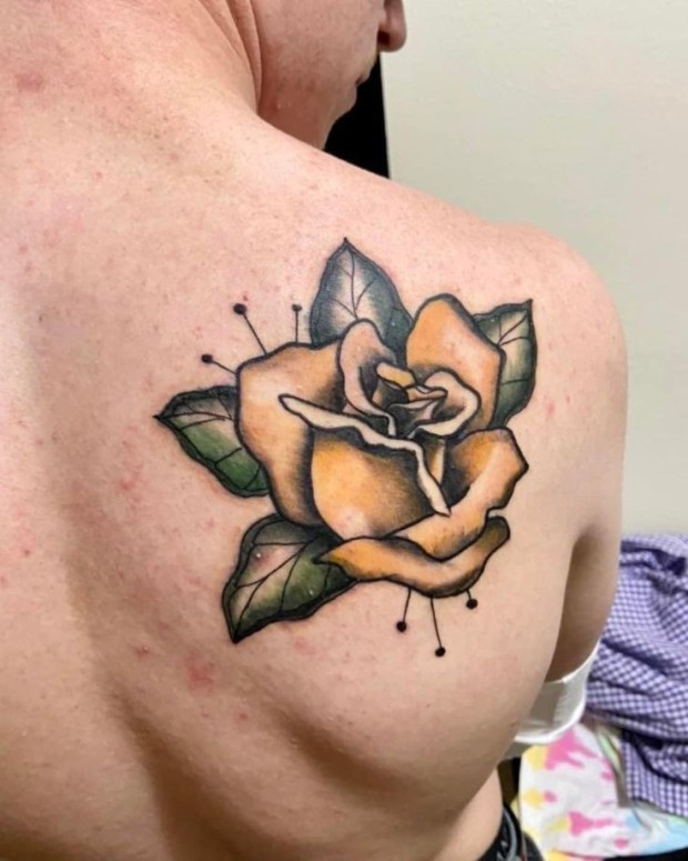 unique small black rose tattoo concepts