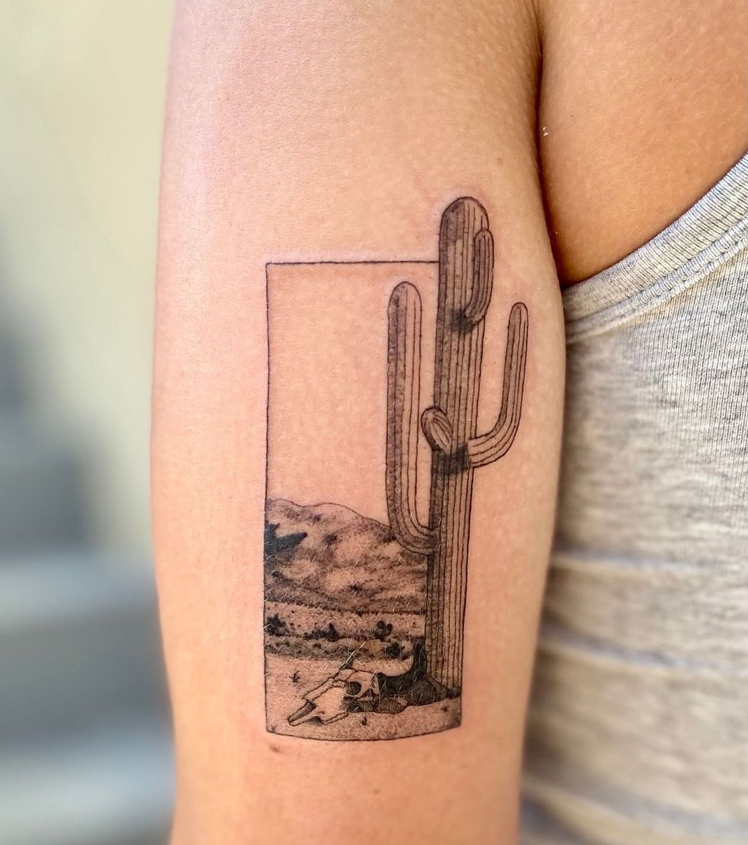 unique small desert tattoos