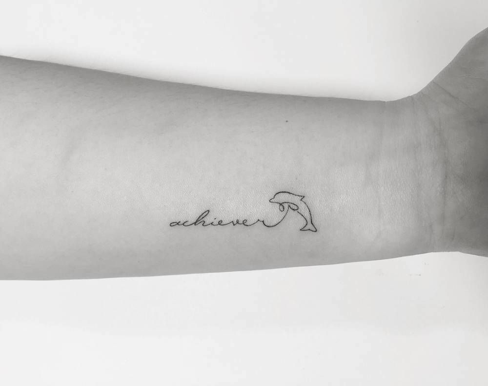 unique small dolphin tattoo styles