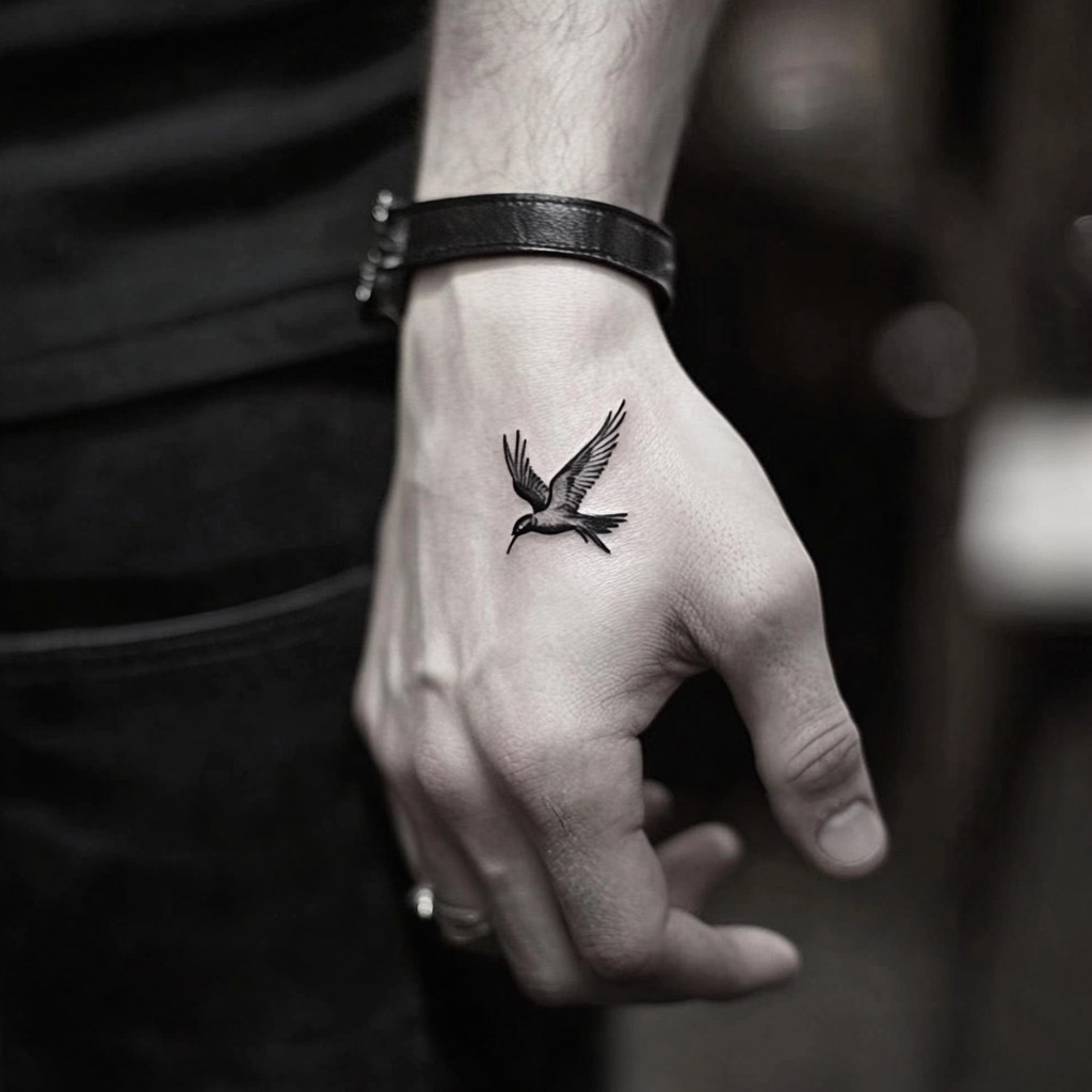 unique small hand tattoos for men