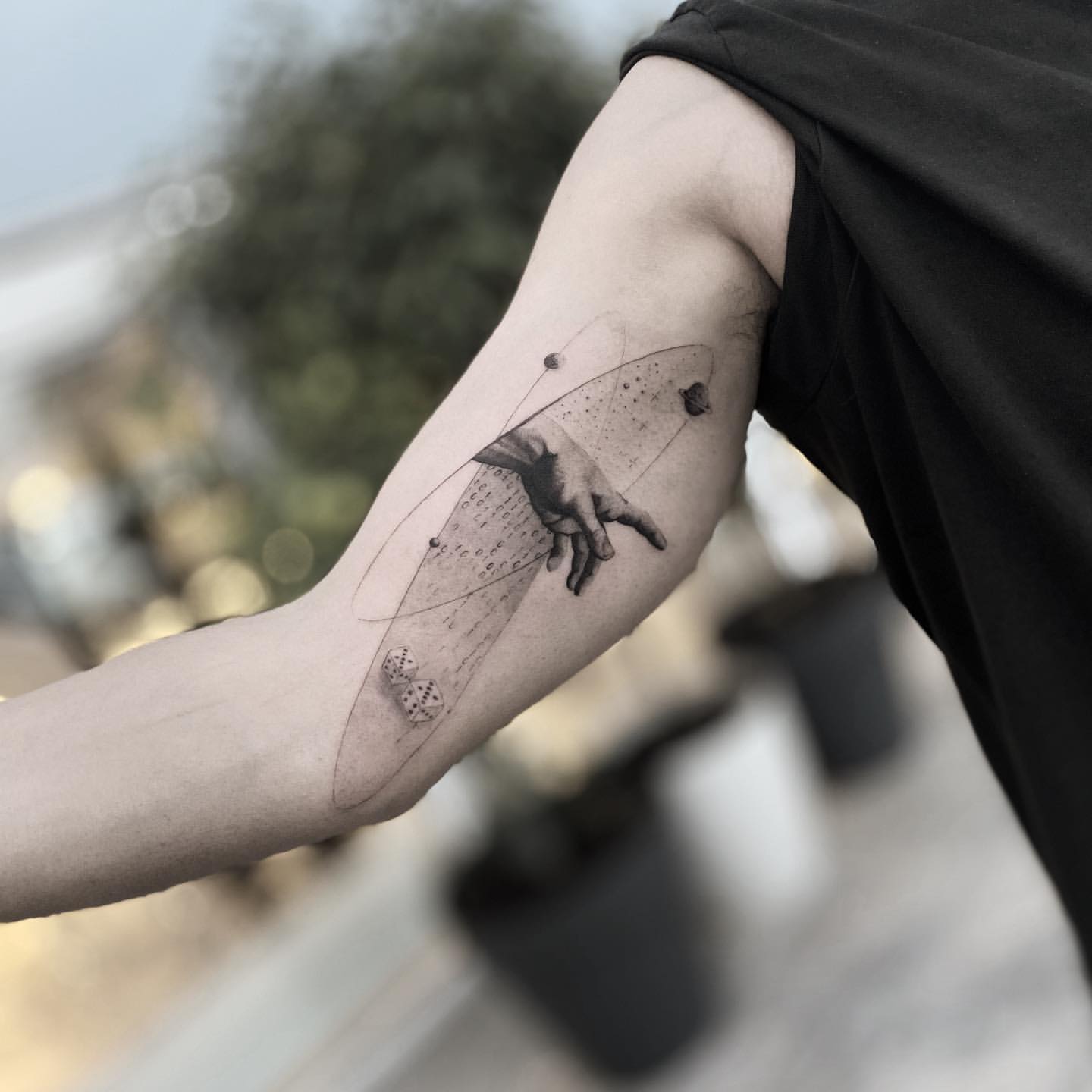 unique small inner bicep tattoo designs