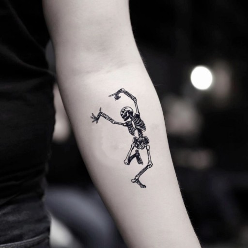 unique small skeleton tattoo ideas