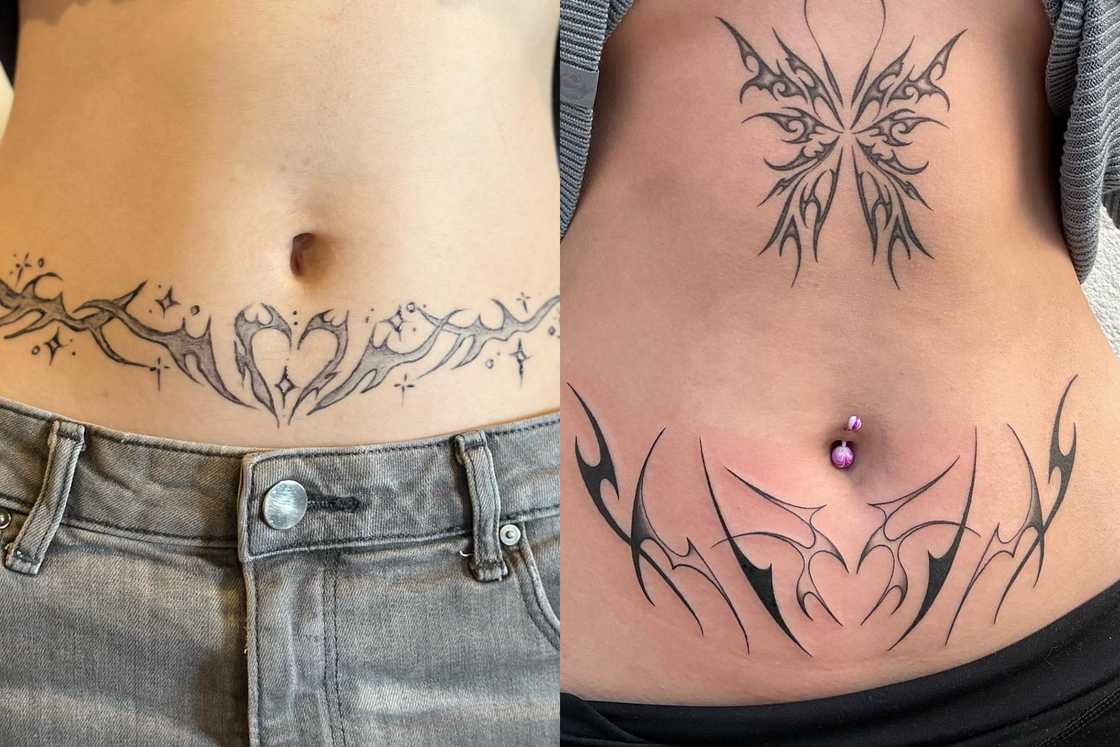 unique small tattoos for stomach