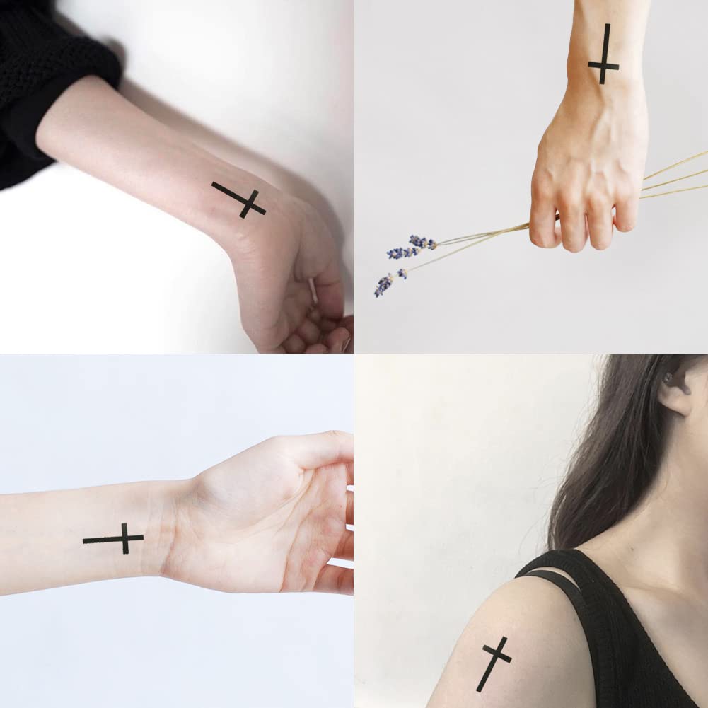 unique small wrist tattoo cross