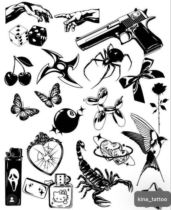 unique tattoo flash inspiration