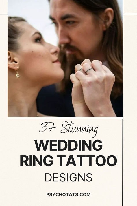 unique wedding ring tattoo designs