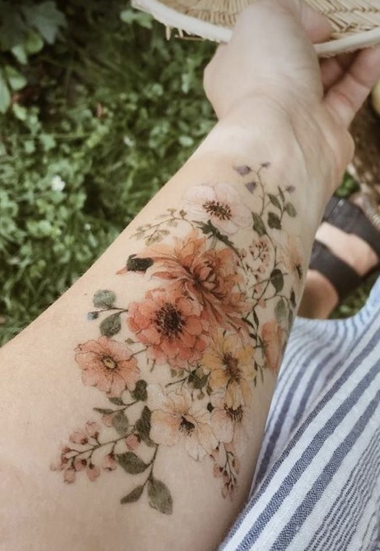 unique wildflower tattoo ideas for personal expression