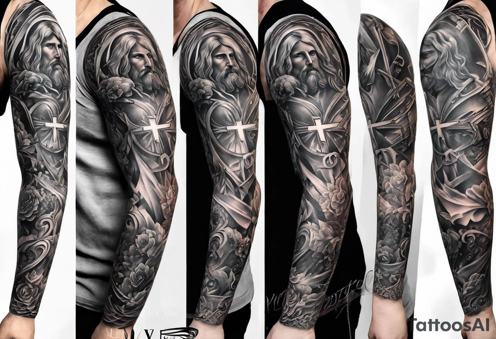 upper sleeve tattoo ideas for black men 0010