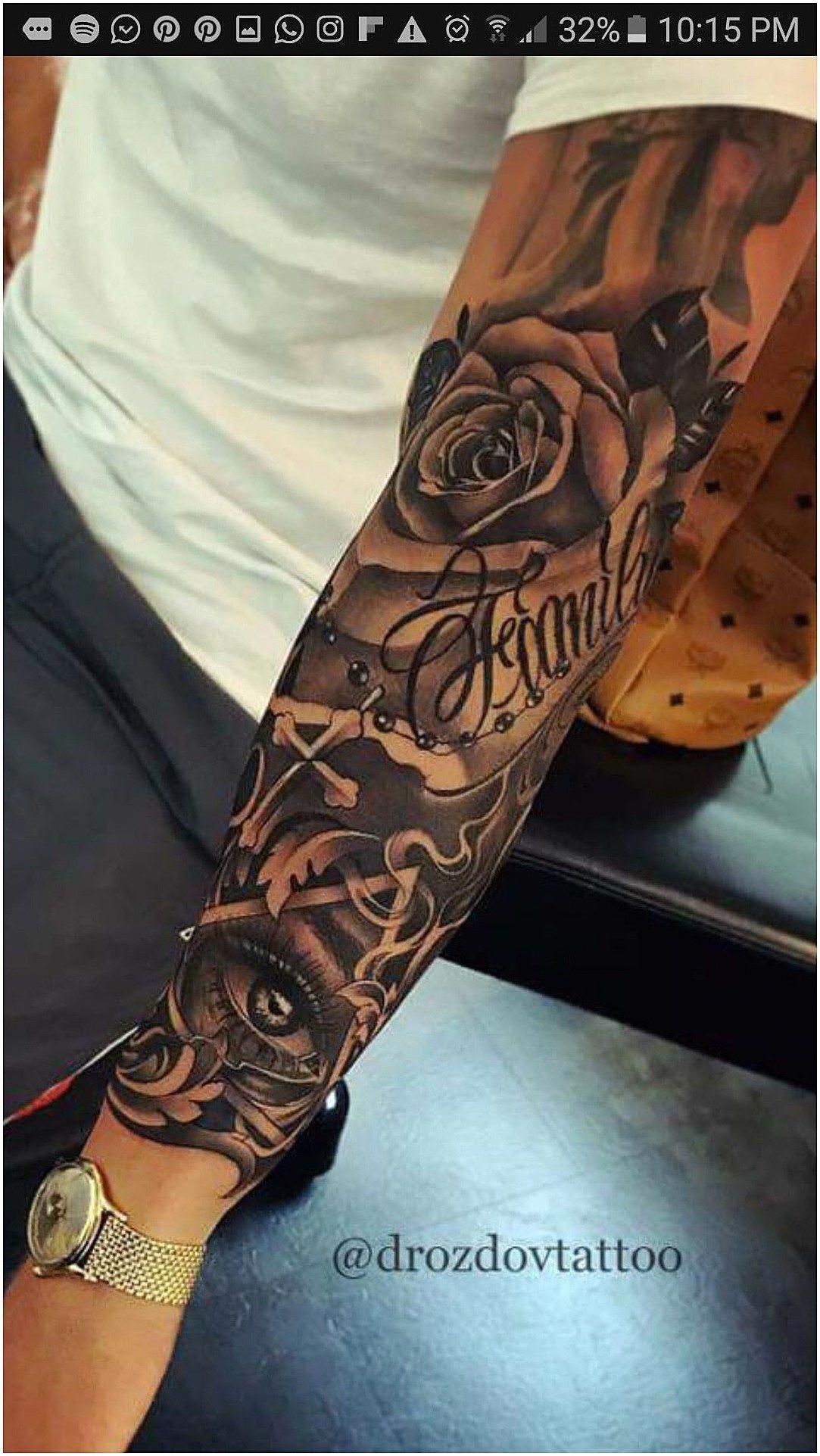 upper sleeve tattoo ideas for black men 0028