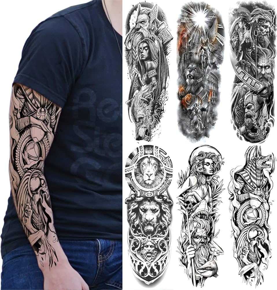 upper sleeve tattoo ideas for black men 0044