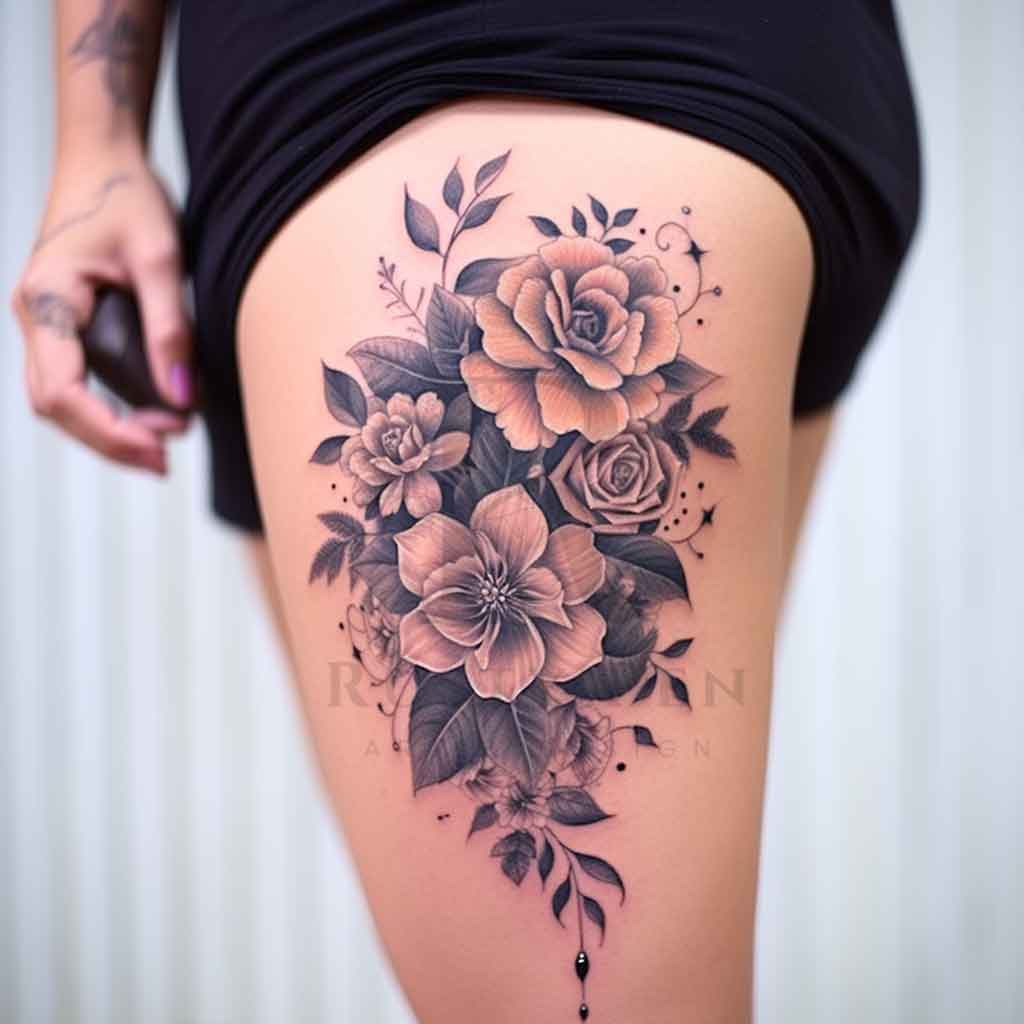 upper thigh tattoo ideas 0024