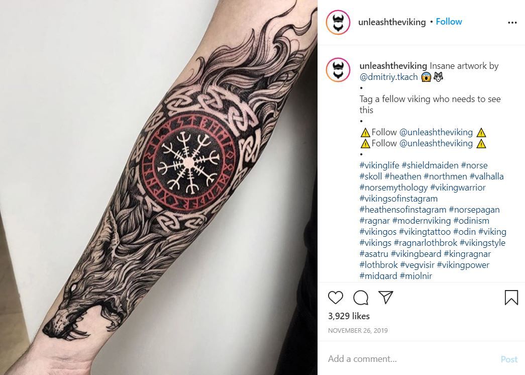 Valhalla mythological tattoos