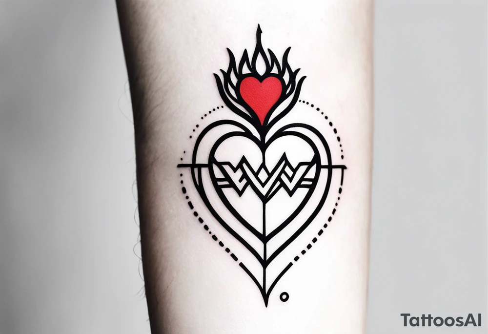 vibrant sacred heart tattoo ideas