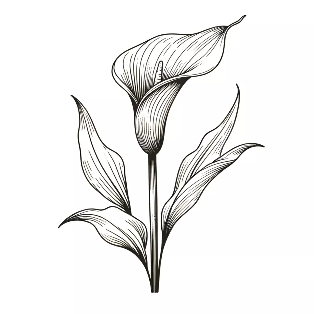 watercolor lily tattoo ideas