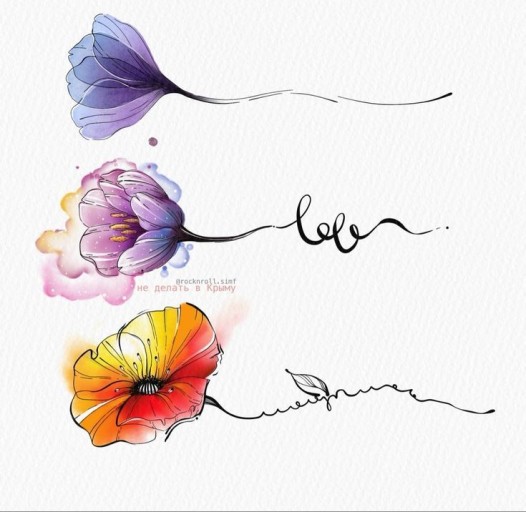 watercolor tattoo ideas 0011