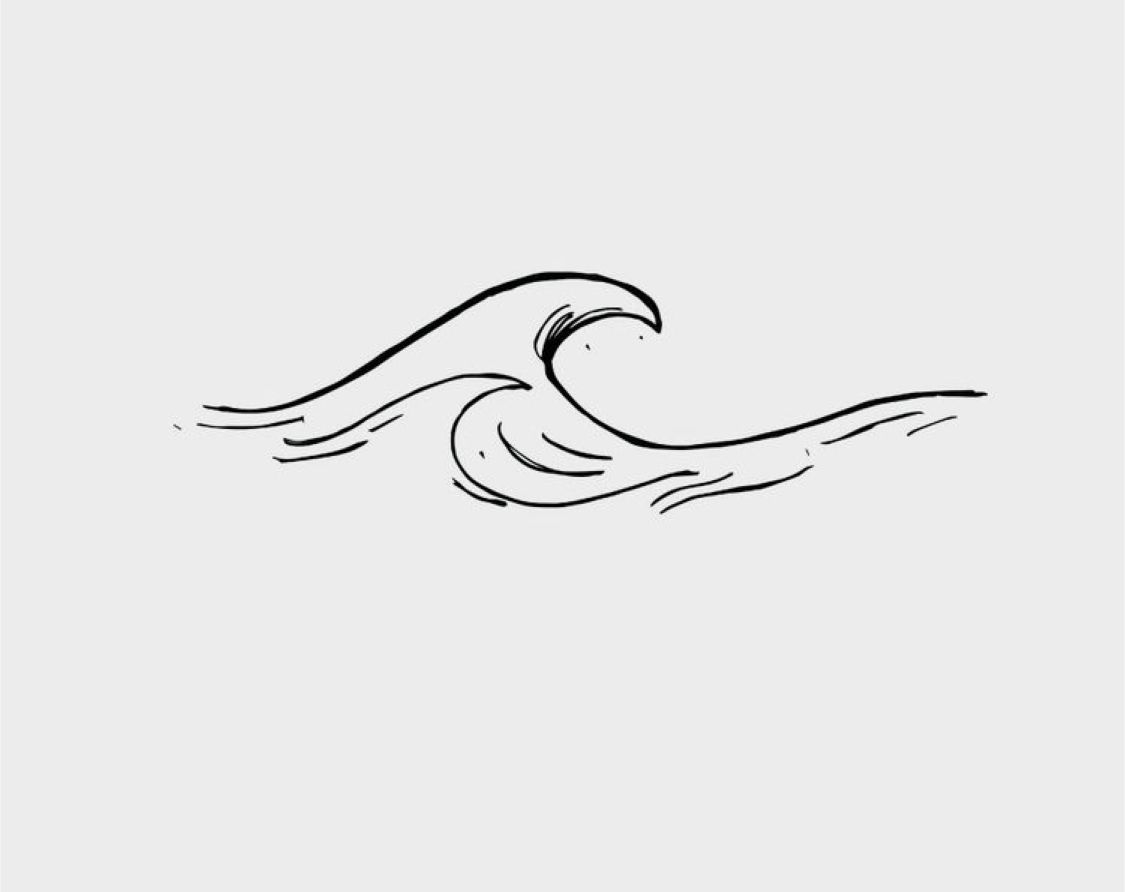 wave tattoo ideas for wrist placement