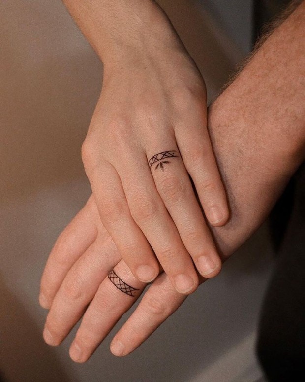 wedding ring tattoos ideas 0021