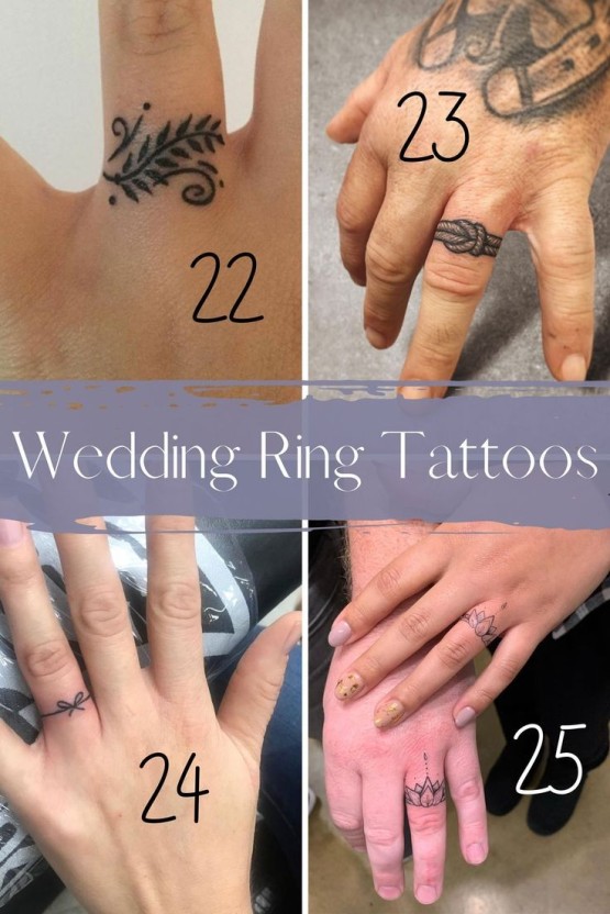 wedding ring tattoos ideas 0043