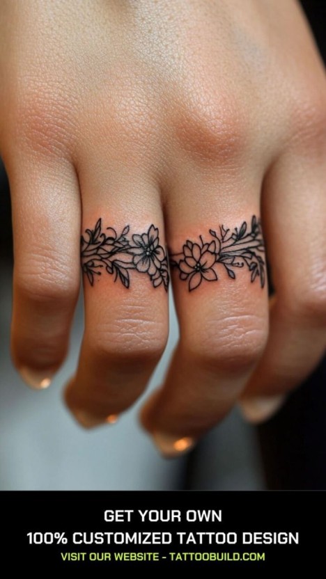 wedding ring tattoos ideas 0067