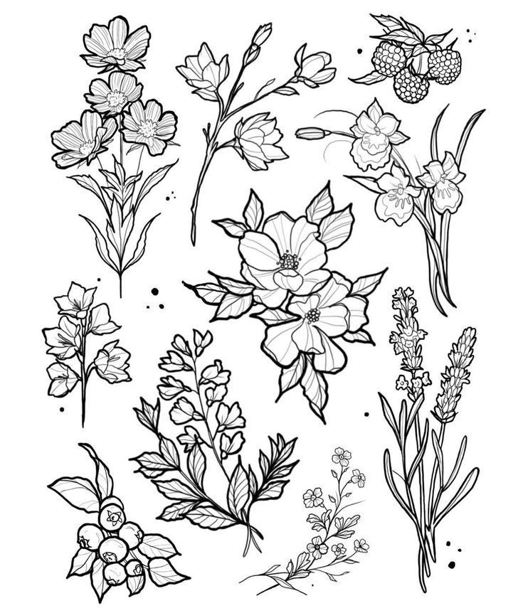 wildflower tattoo ideas 0020