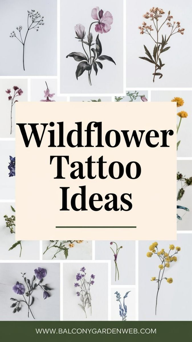 wildflower tattoo ideas 0025