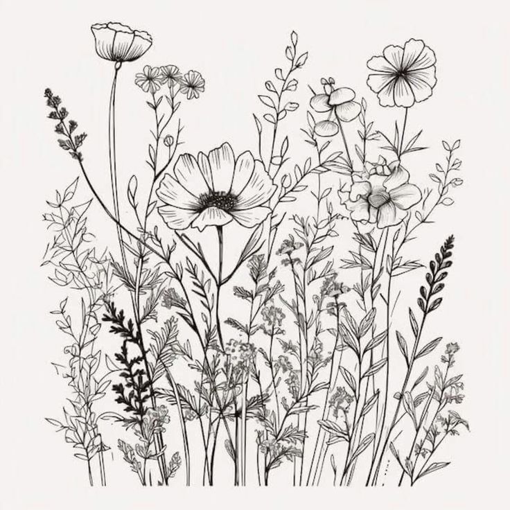 wildflower tattoo ideas 0032