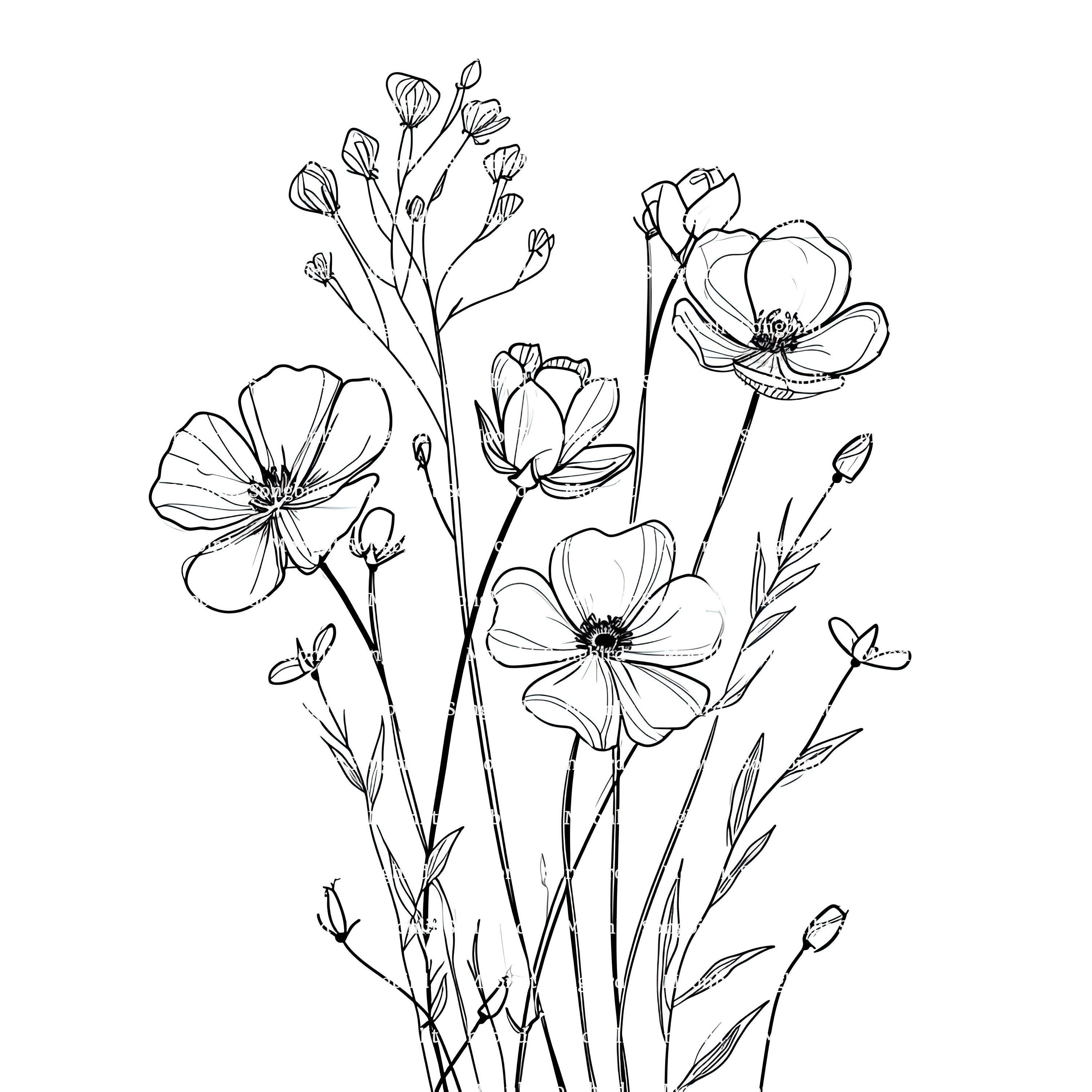 wildflower tattoo ideas 0055