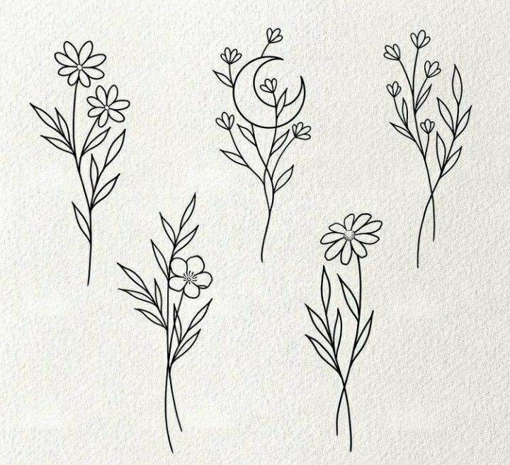 wildflower tattoo ideas 0058