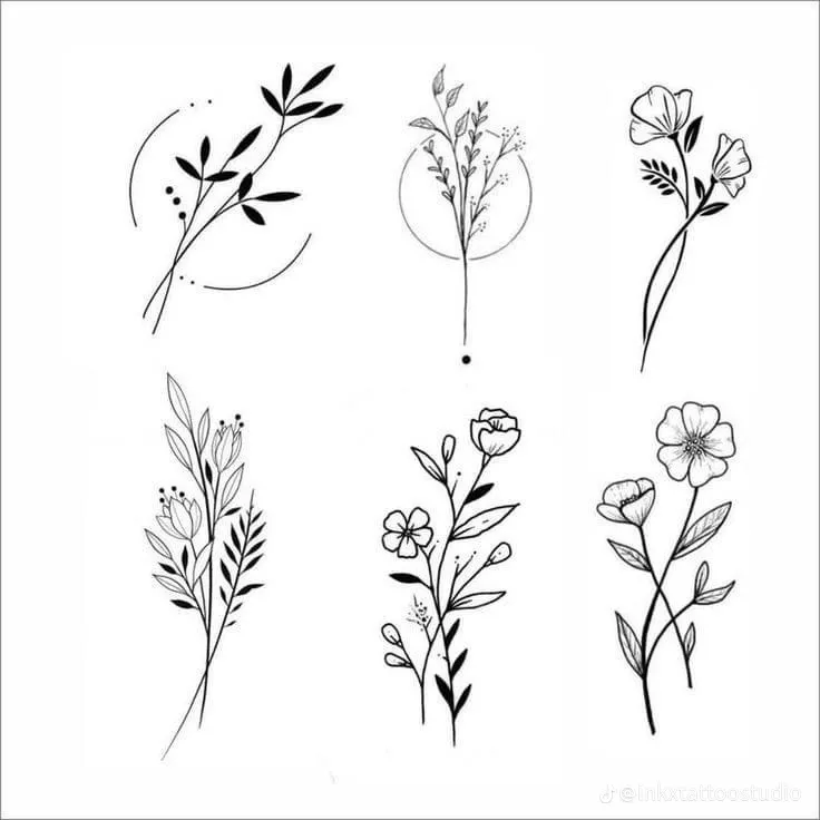 wildflower tattoo ideas 0065