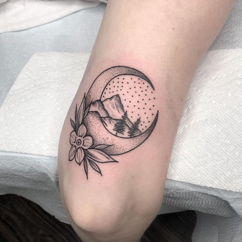 witch moon tattoo ideas 0010