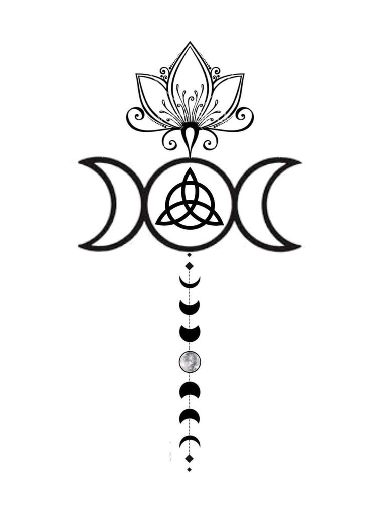 witch moon tattoo ideas 0021