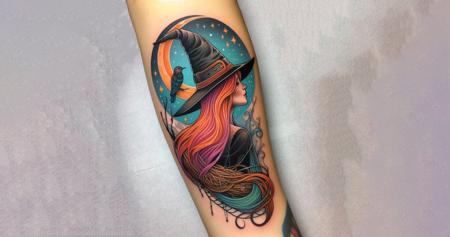 witch moon tattoo ideas 0023