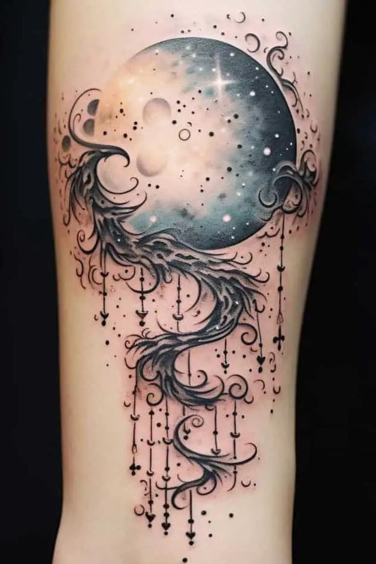 witch moon tattoo ideas 0067