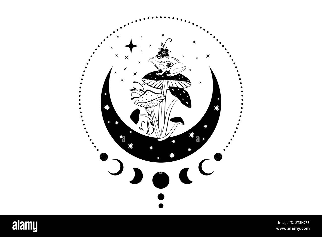 witch moon tattoo ideas 0070