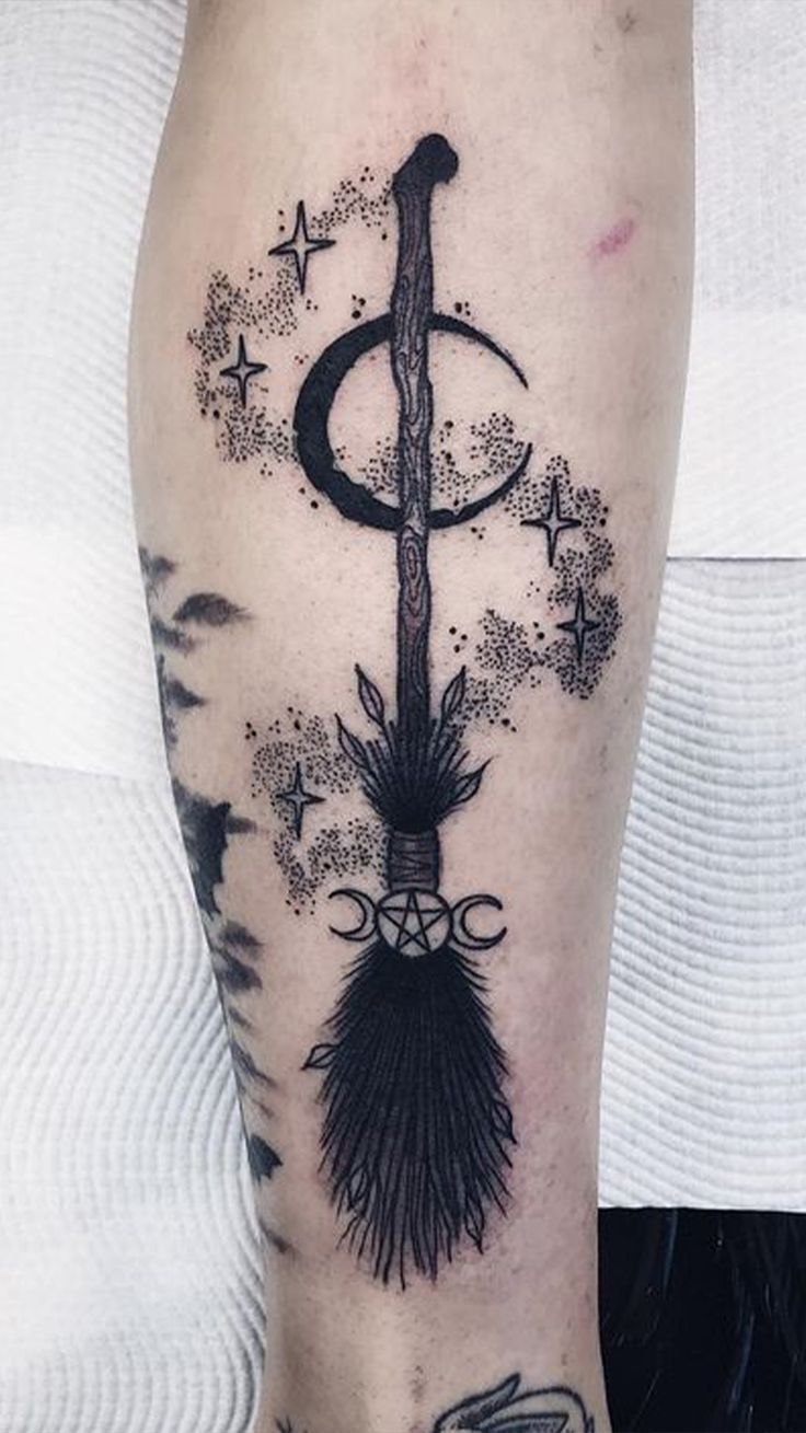 witch moon tattoo ideas 0081