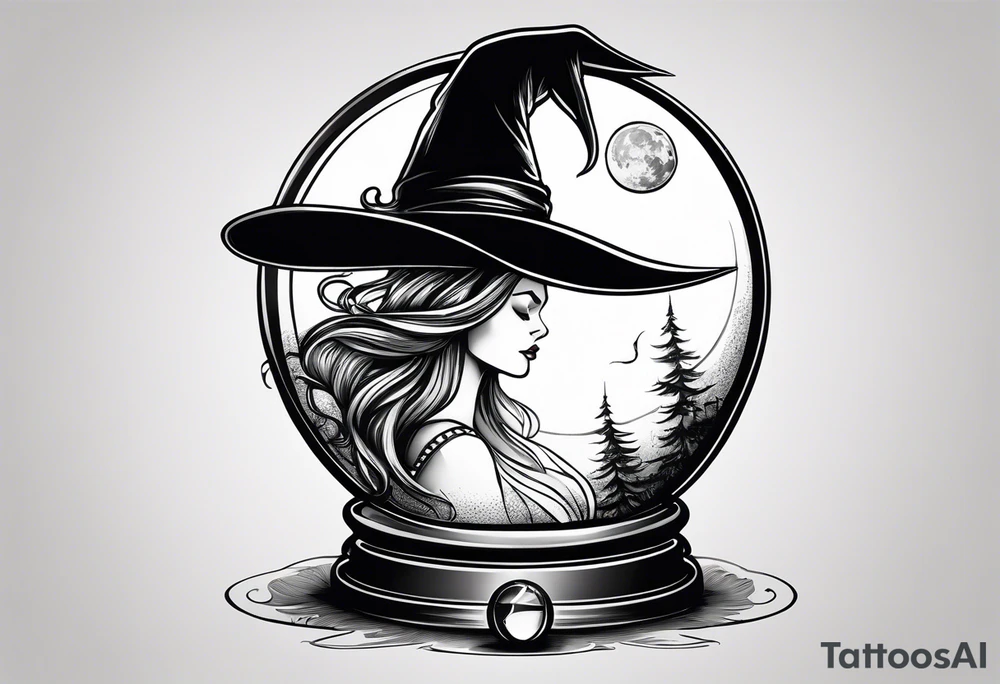 witch moon tattoo ideas 0086