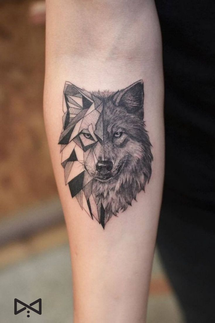 wolf sleeve tattoo ideas for men.