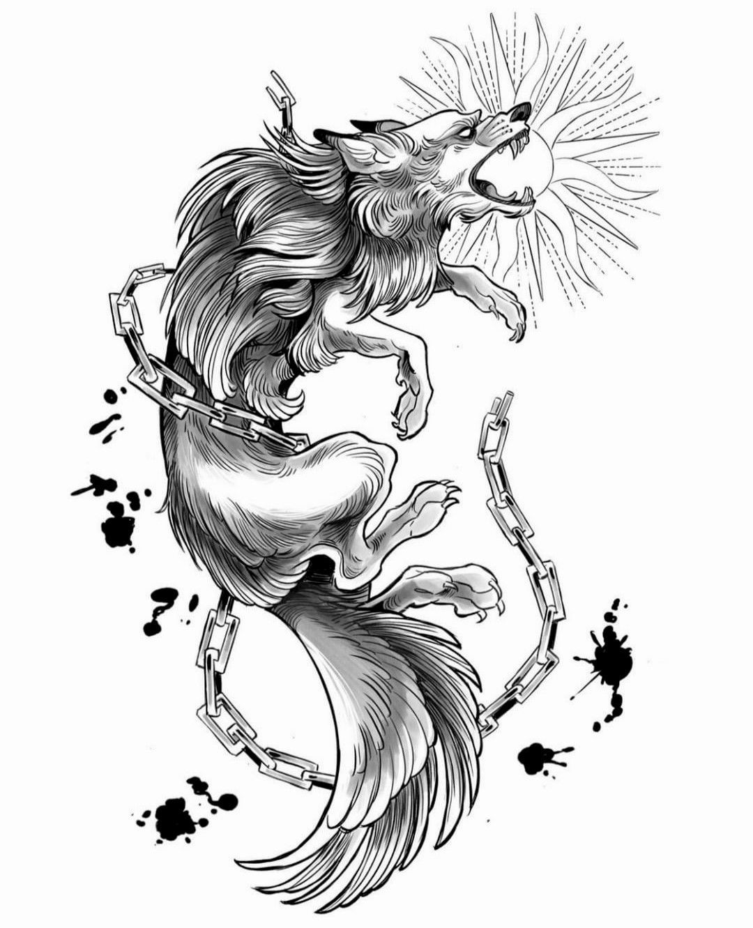 wolf tattoo ideas 0026