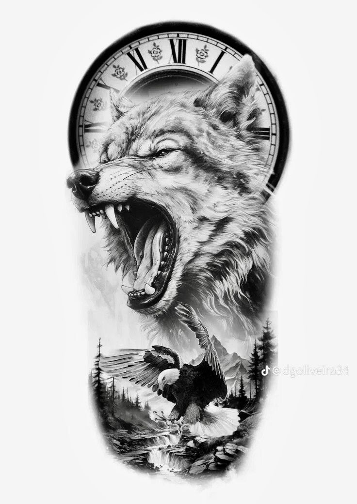 wolf tattoo ideas 0035