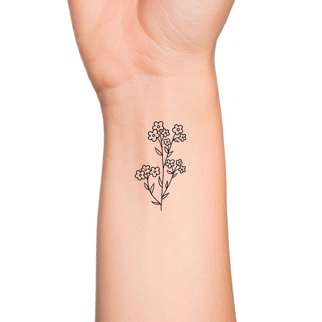 wrist mini small sunflower tattoo 0034