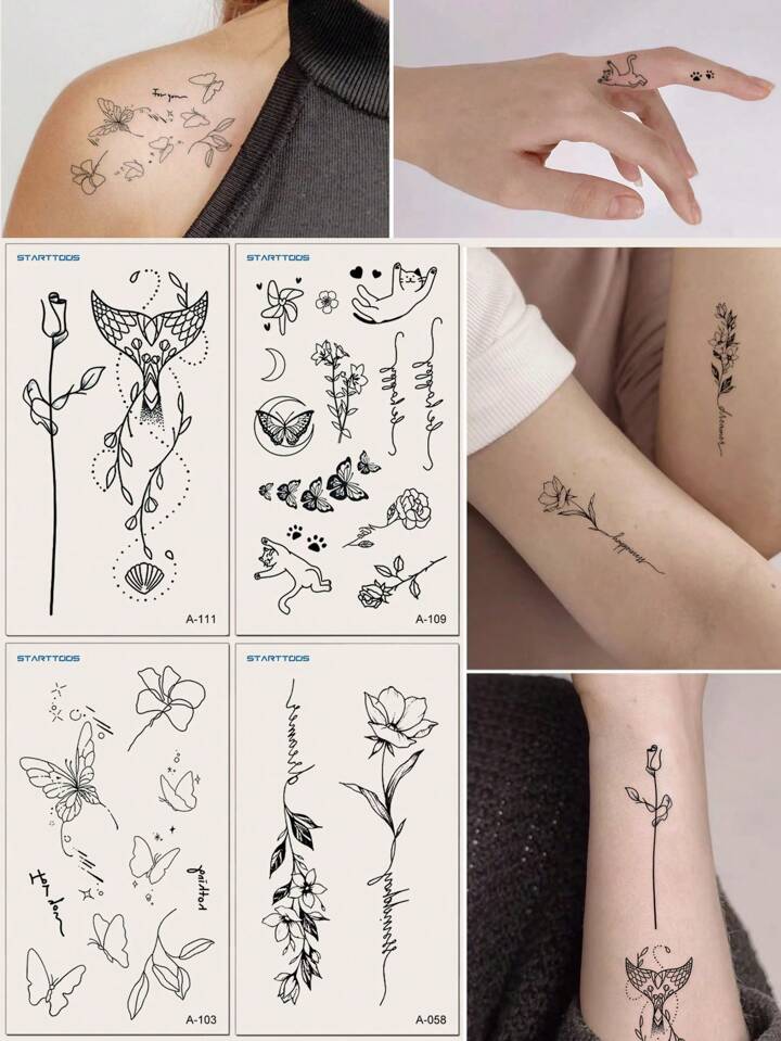 wrist mini small sunflower tattoo 0046