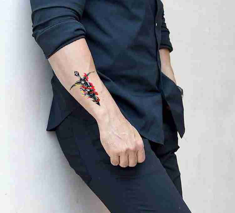 wrist poppy tattoo small 0076