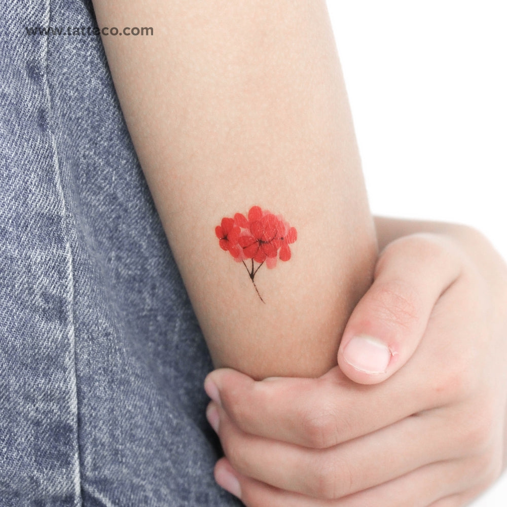 wrist poppy tattoo small 0083