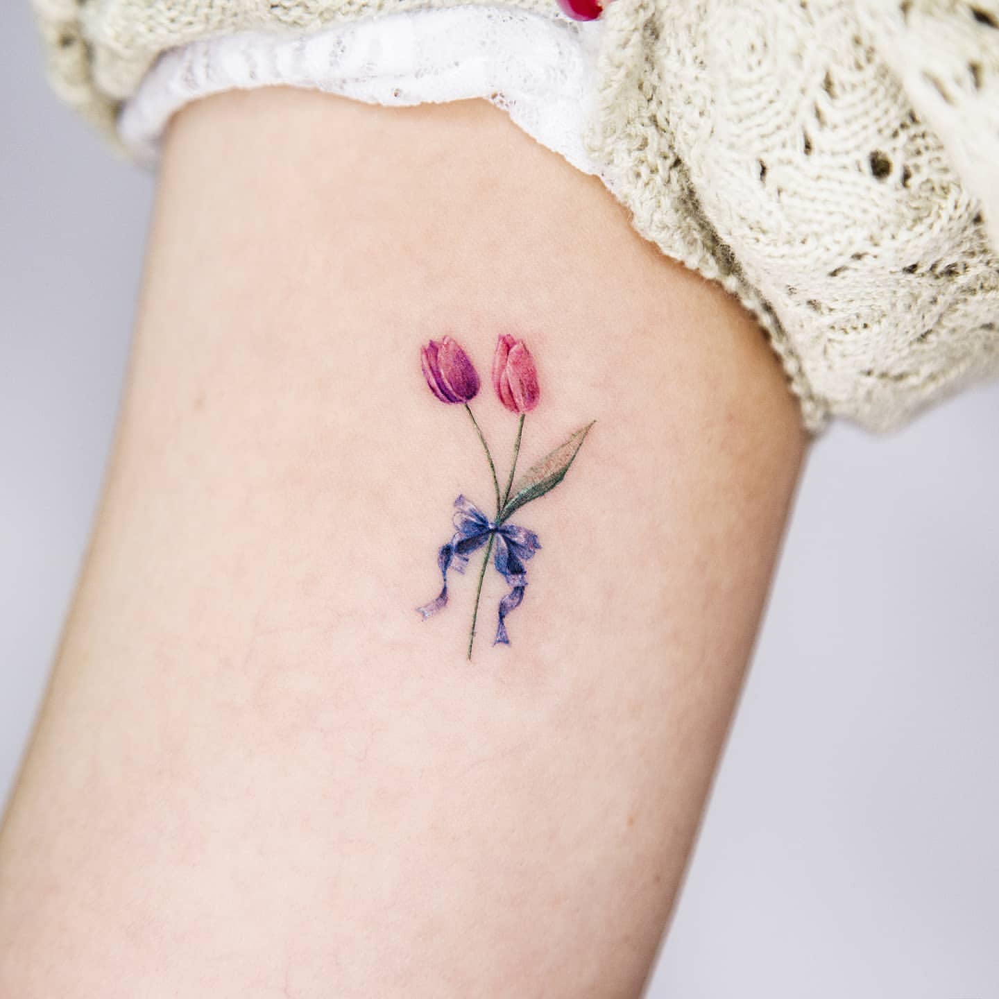 wrist poppy tattoo small 0088