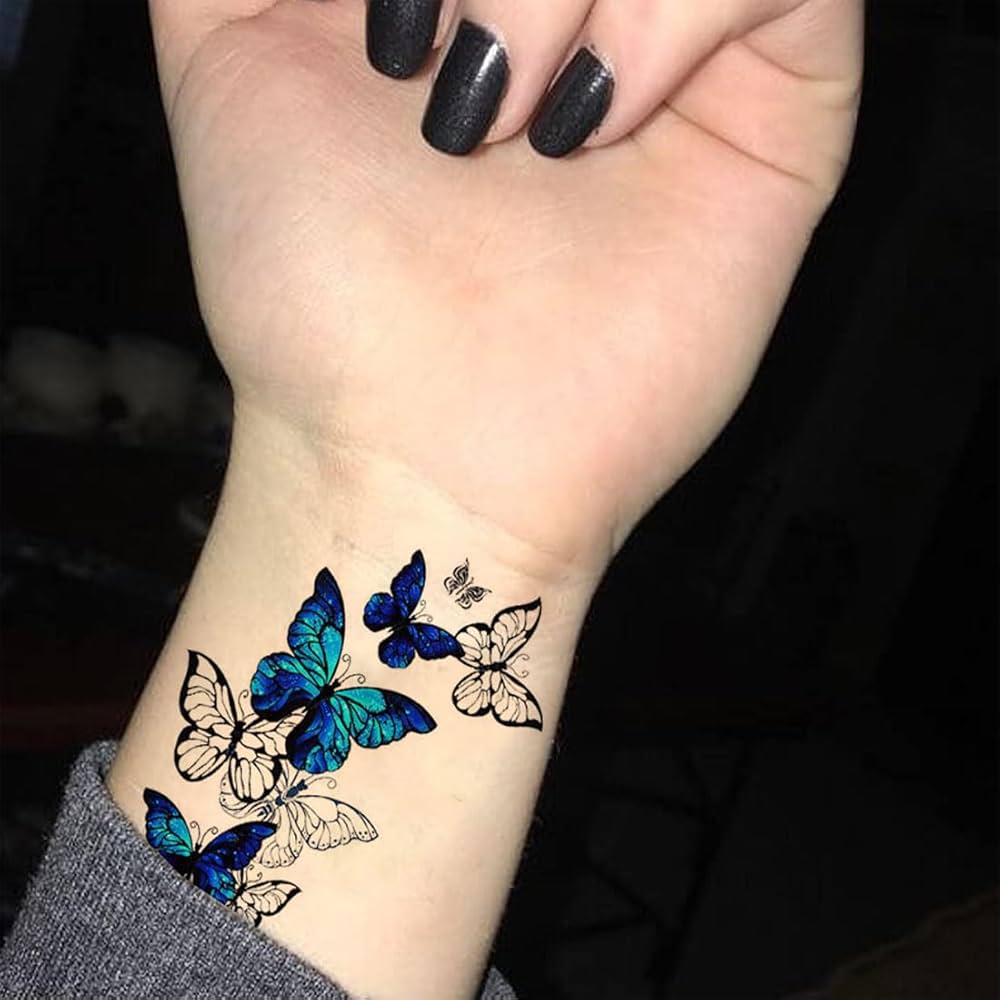 wrist small butterfly tattoo 0021