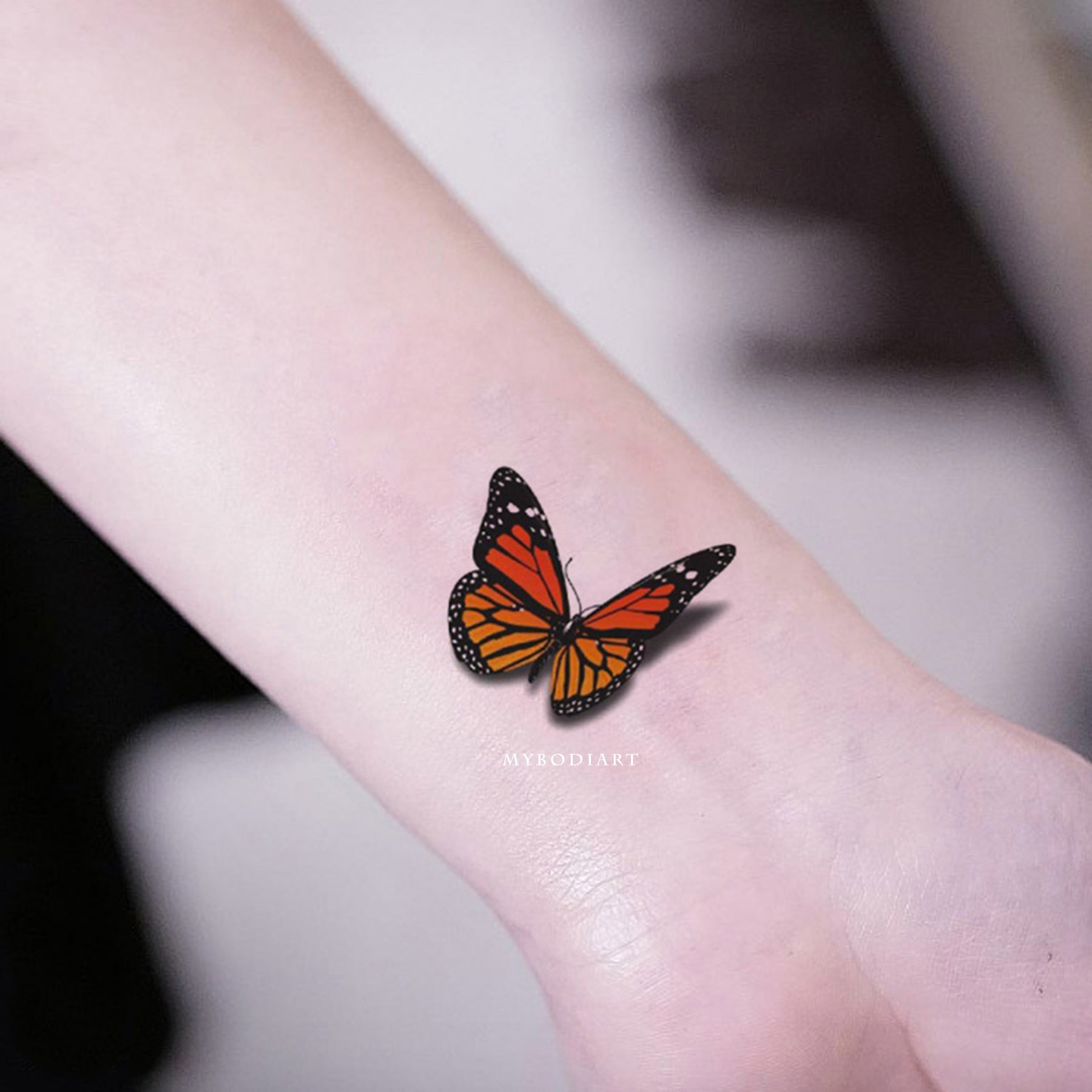 wrist small butterfly tattoo 0026