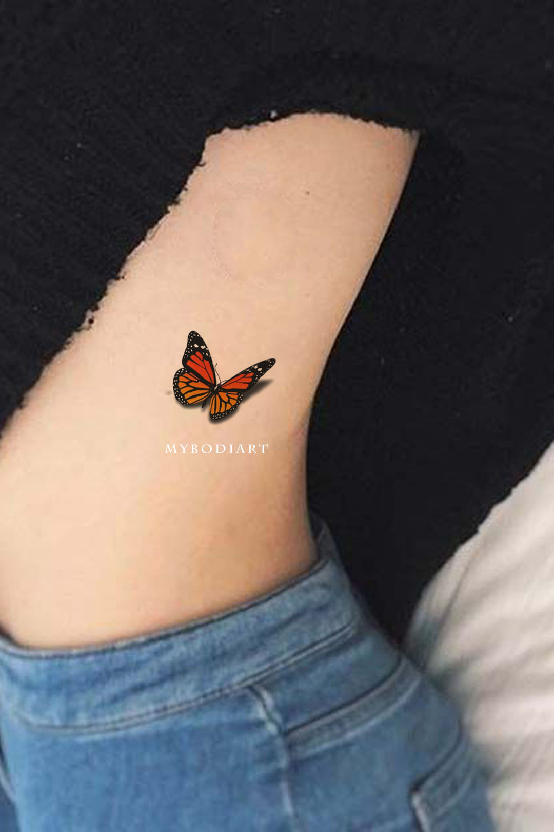 wrist small butterfly tattoo 0035