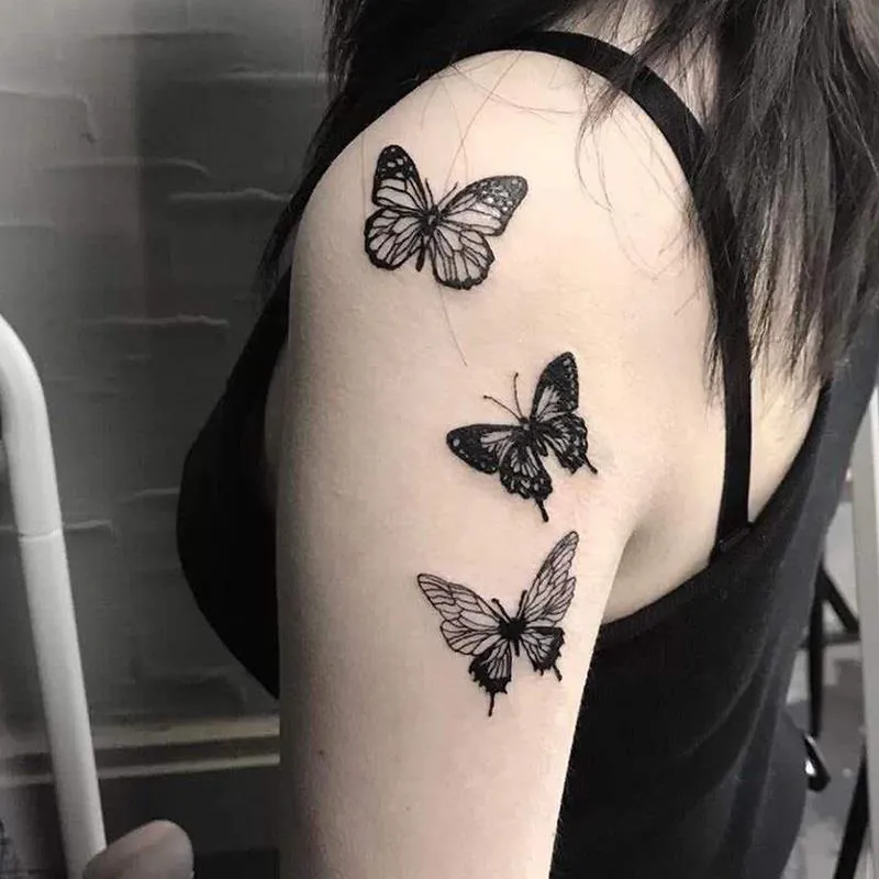 wrist small butterfly tattoo 0036