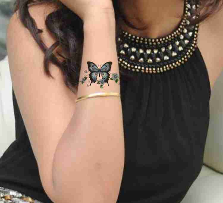 wrist small butterfly tattoo 0042