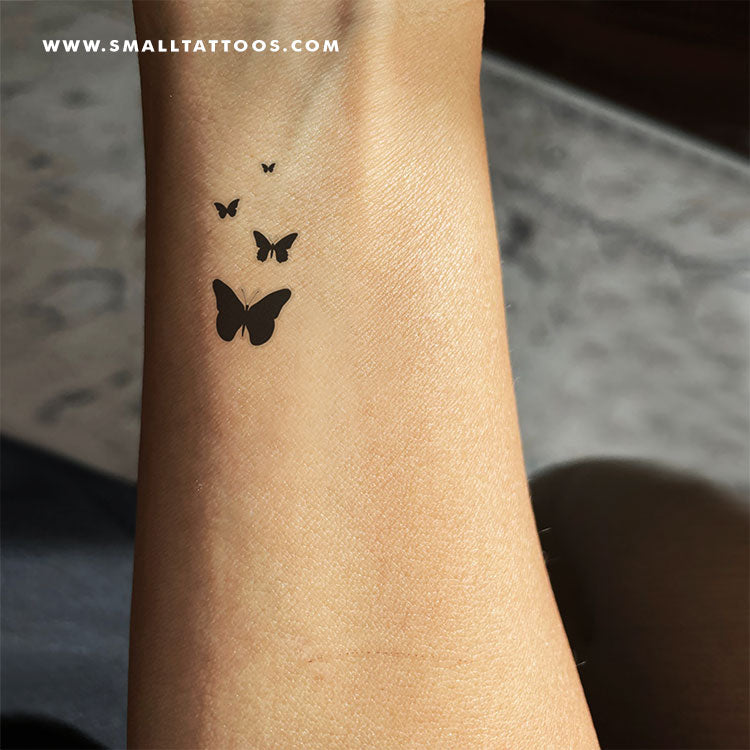 wrist small butterfly tattoo 0054